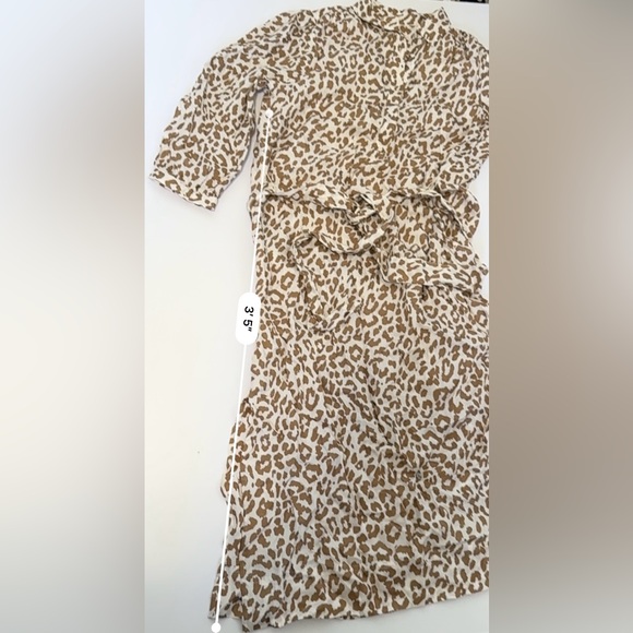 J. Crew Tie-waist Shirt-dress In Bold Leopard woman’s 8 NWT - Picture 8 of 12